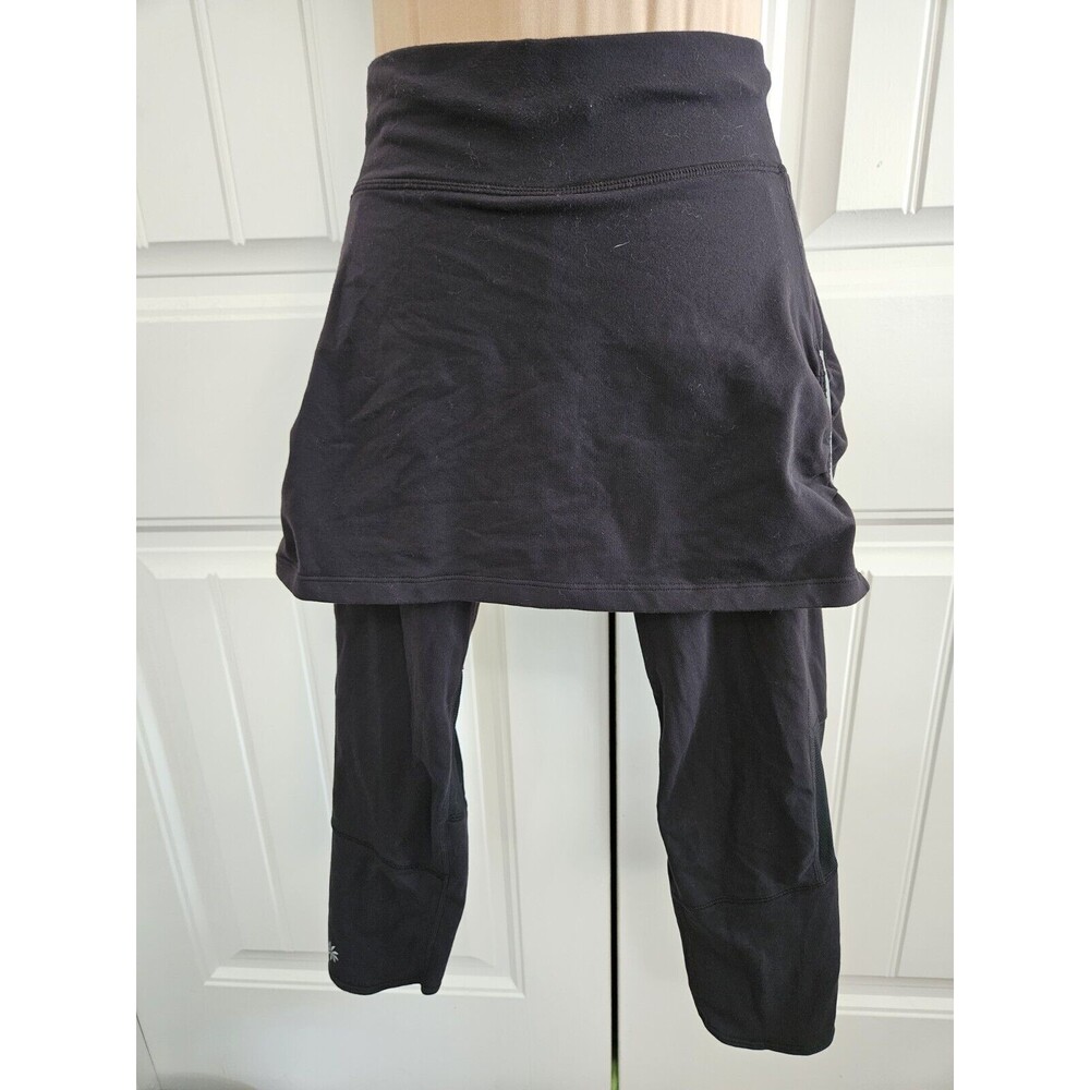 Athleta Be Free 2 in 1 Capri skirted leggings XS Athletic Black